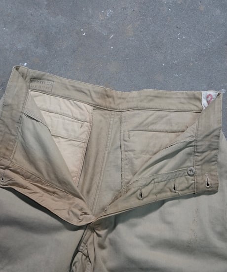 1950~60s French army M-52 chino shorts