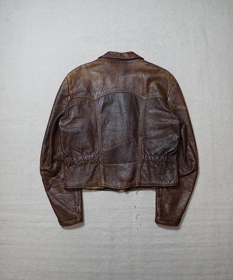 1940s German motorcycle leather jacket