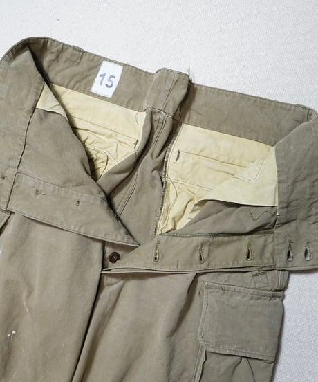 1950s French army M-47 cargo pants “Hopsack”