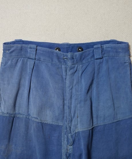 1950s French light moleskin work pants