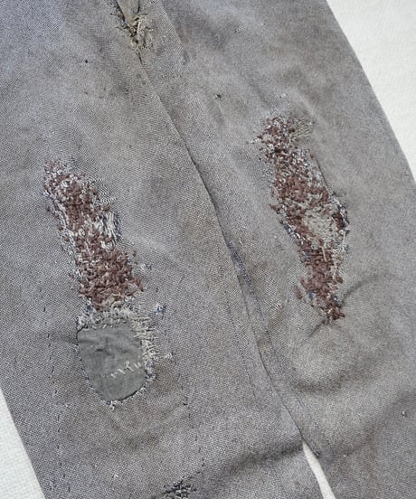 1950s French wool×silk farmers work slacks