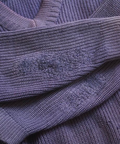 1940s French heavy wool knit sweater