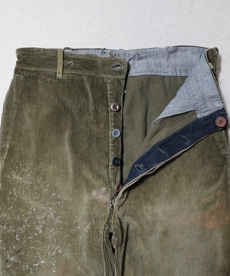 1940s German corduroy painter work pants