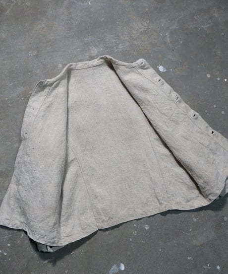 French work-style jacket made of antique linen