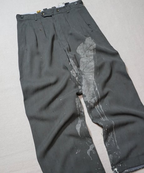 1940~50s German heavy rayon slacks