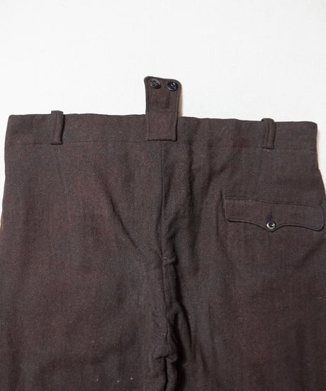 1940s French wool cropped work pants