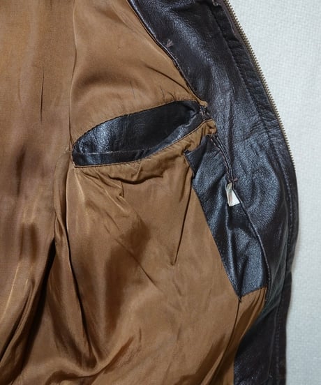 1960s Chinese sports leather jacket