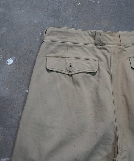 1950~60s French army M-52 chino shorts