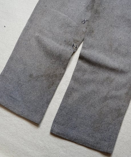 1950s French wool×silk farmers work slacks