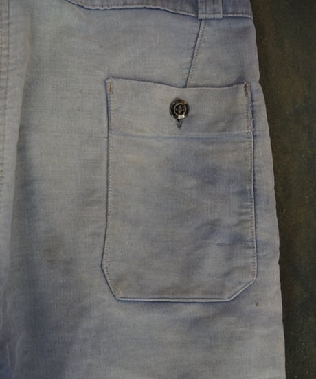1950s French moleskin work trouser