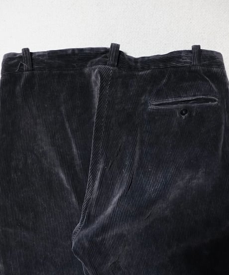 1950s French black corduroy work pants
