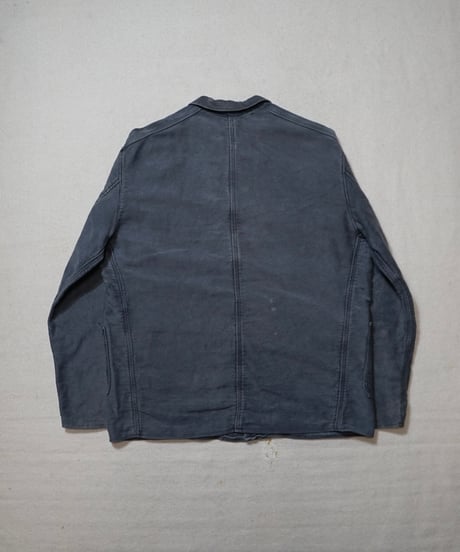 1960s German black elephantskin work jacket