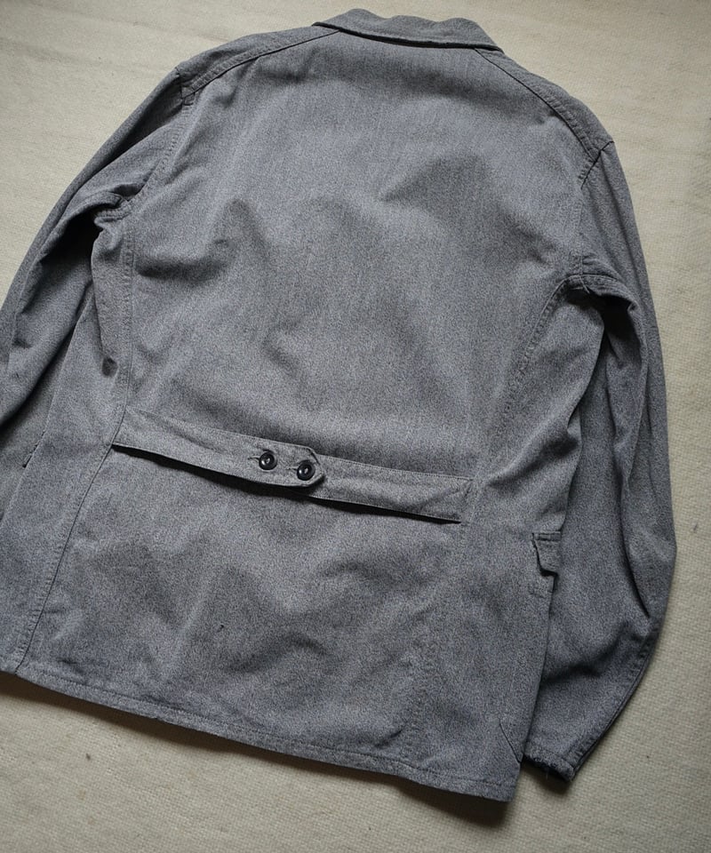 1950s Belgium black chambray work jacket | lozu