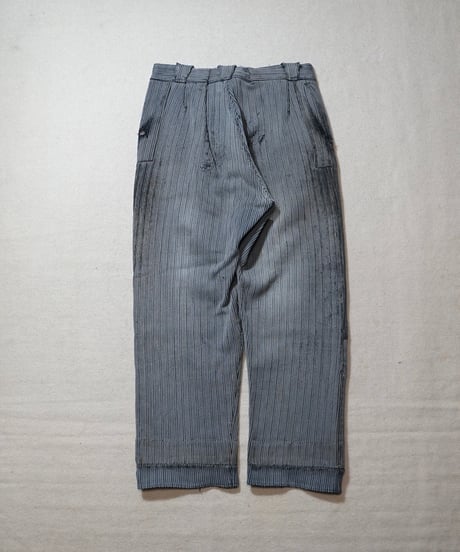 1950s French cotton piquet work pants