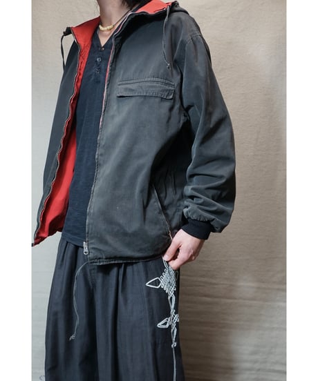 1950s German cotton hooded ski jacket “reversible”