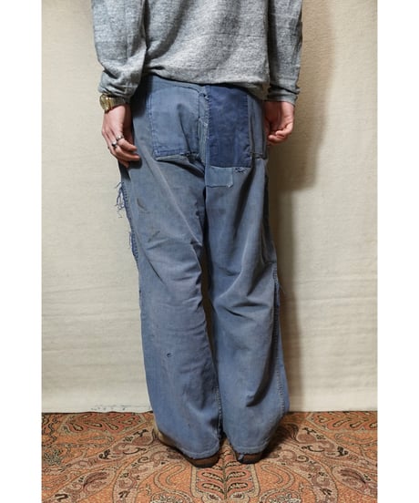 1950s French cotton twill work pants “VULCAIN”