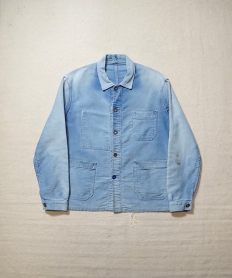 1950~60s French light moleskin work jacket “VULCAIN”