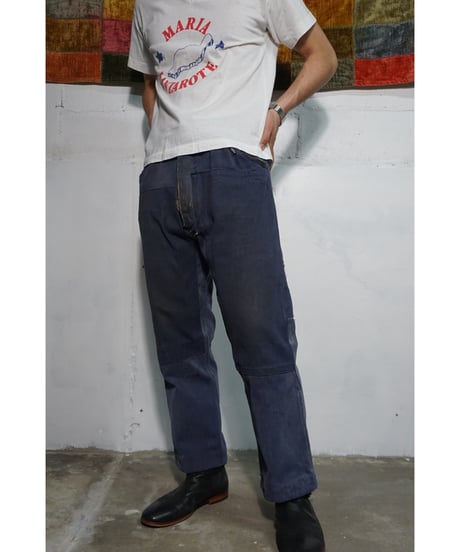 1940~50s French denim work pants