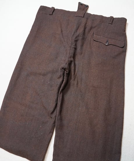 1940s French wool cropped work pants