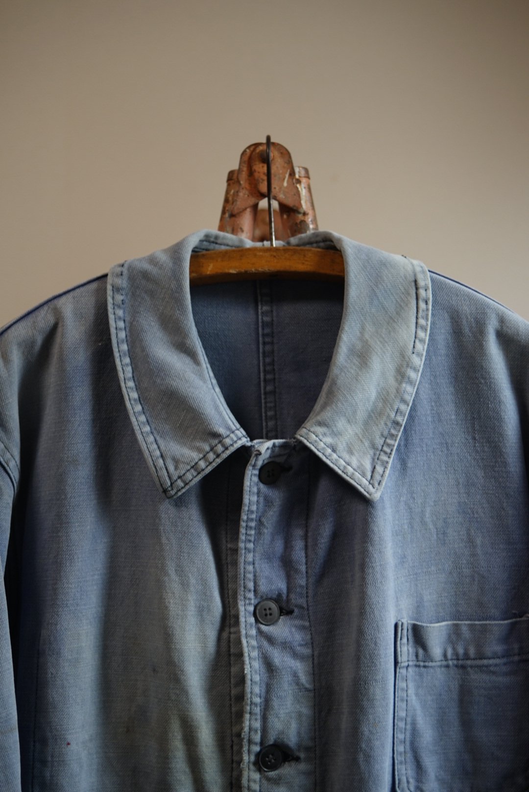 ジャケット・アウター 1960s l button french work jacket 1960s French Work Jacket (L) - Mercanzia