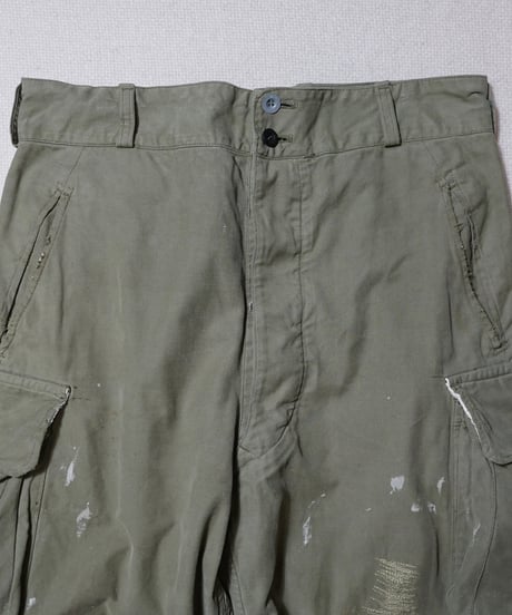 1940~50s French army M-47 cargo pants “early model”