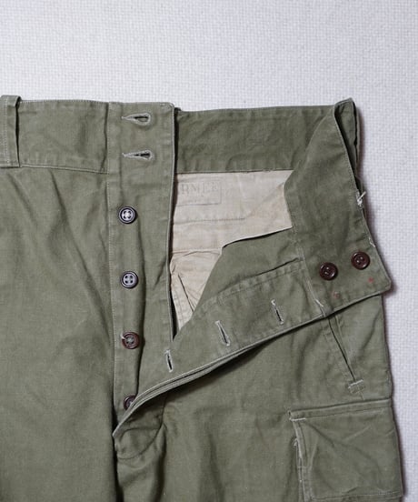 1940~50s French army M-47 cargo pants “early model”