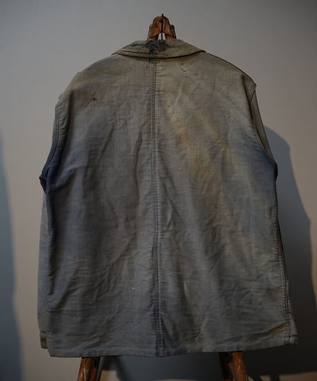 1930s~40s French blue moleskin jacket