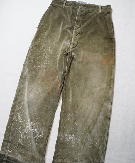 1940s German corduroy painter work pants
