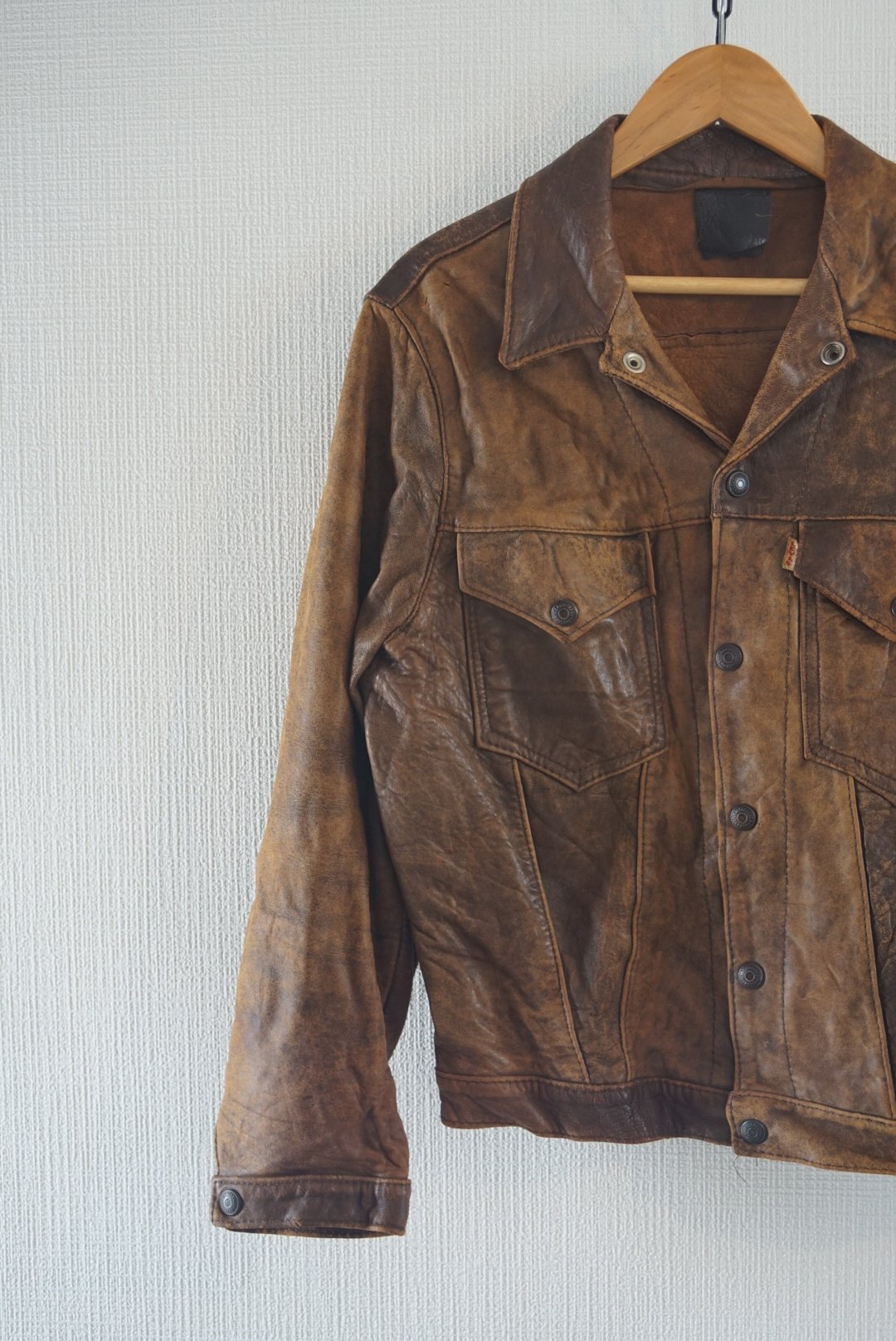 1950s Levi's big E short horn leather jacket 3r