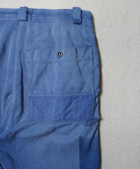 1950s French light moleskin work pants