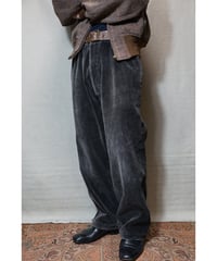 1950s French black corduroy work pants