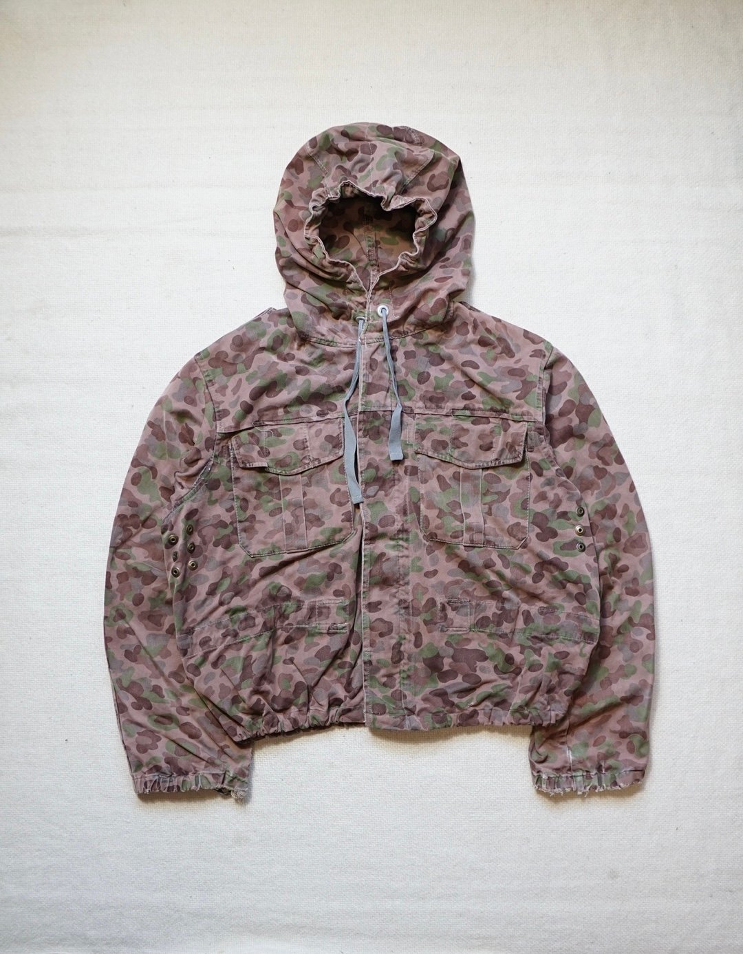 70s- オーストリア軍PEA DOT CAMO フィールドコート モッズコート 1960~70s Austrian military Pea dot camouflage p