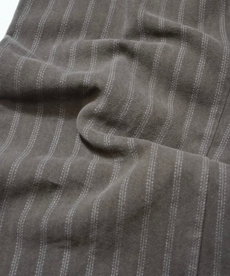 1960~70s Italian brown peach skin stripe pants