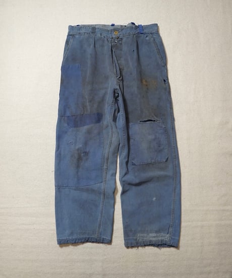 1950s French cotton twill work pants “VULCAIN”