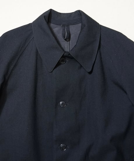 1950s French black rubberized raincoat