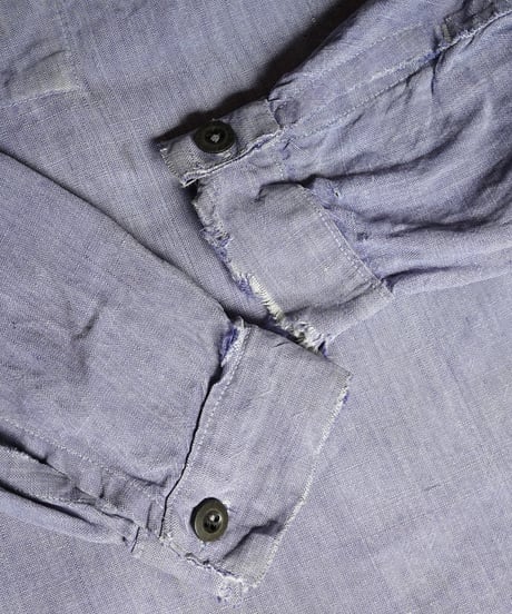 1960s French marine national linen sailor shirt