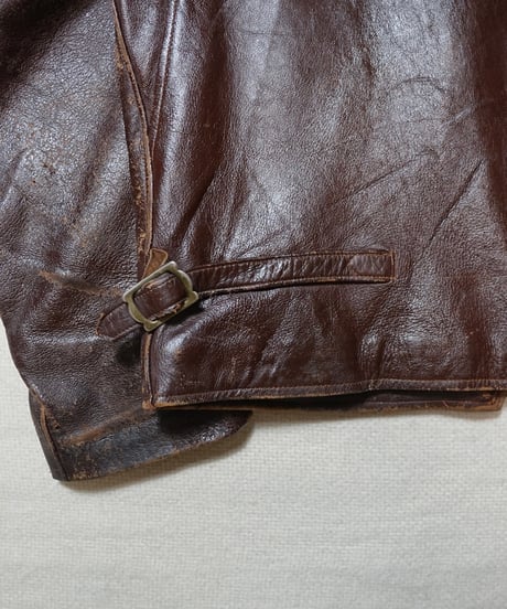 1950~60s French leather sports jacket
