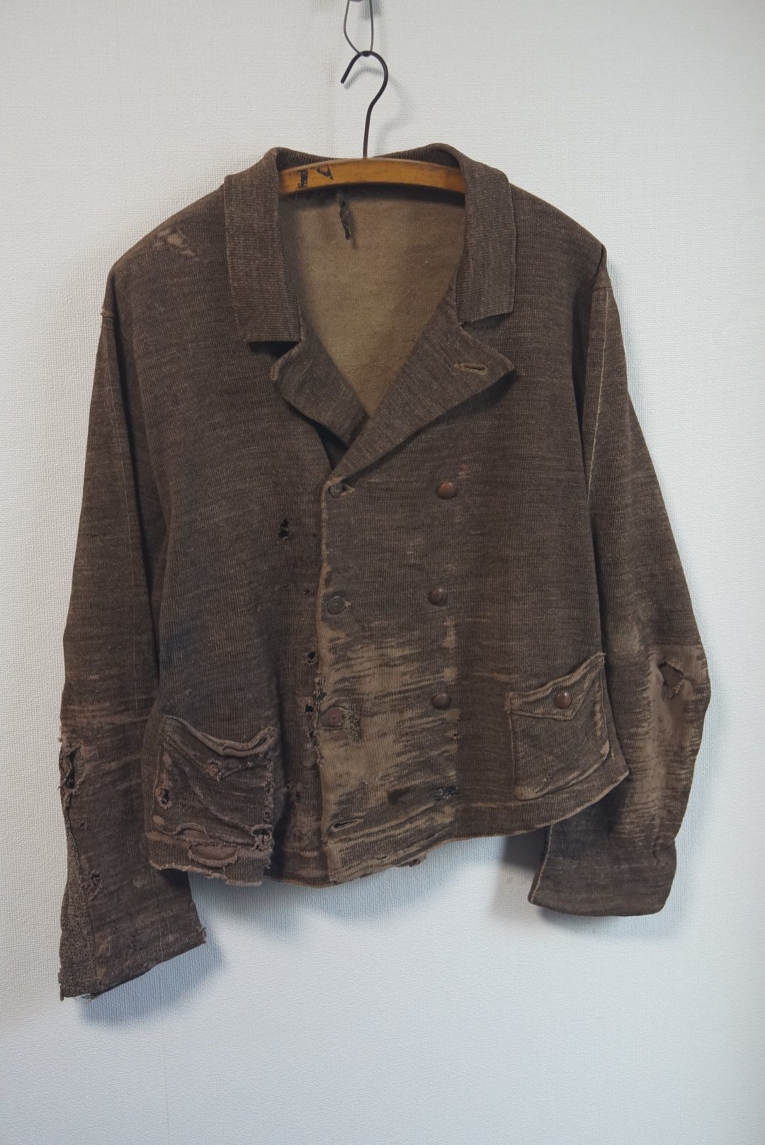 1920s ドイツ　 ダブルブレスト　ニットジャケット fit=scale-down,w=1200