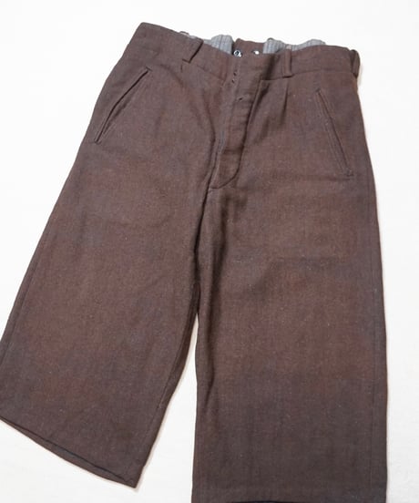 1940s French wool cropped work pants