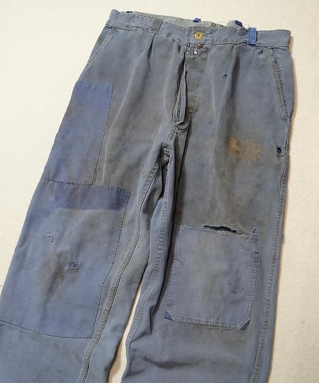 1950s French cotton twill work pants “VULCAIN”