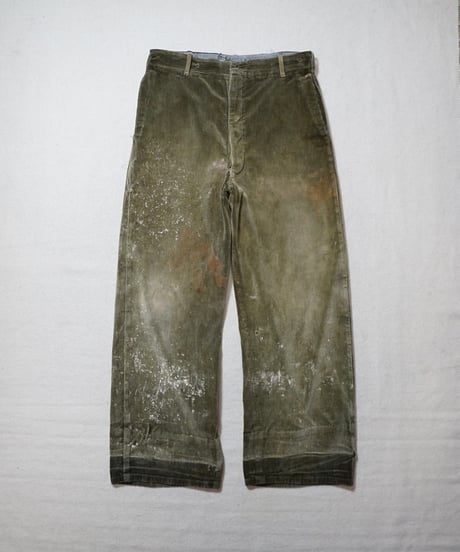 1940s German corduroy painter work pants