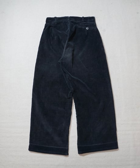 ~1940s French black corduroy work pants