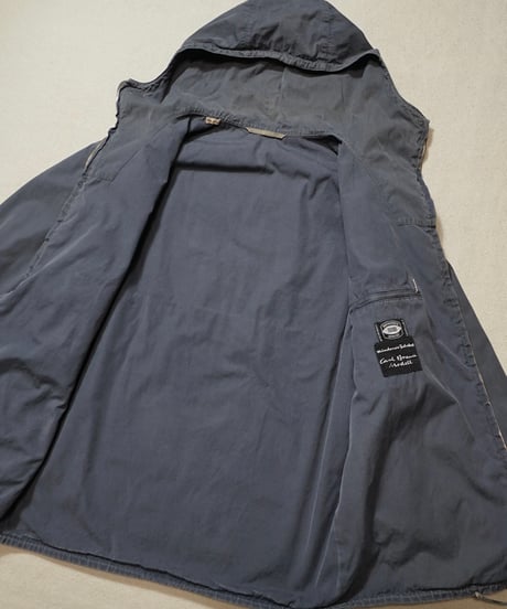1950s German gray cotton hooded ski jacket