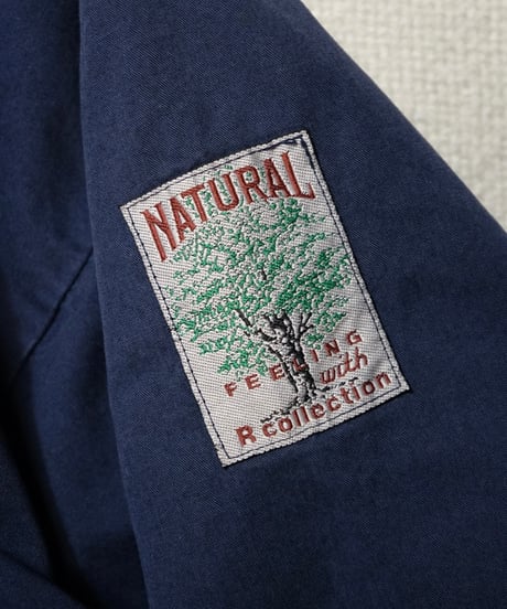 1980s Finnish dark navy cotton anorak “R-coercion”