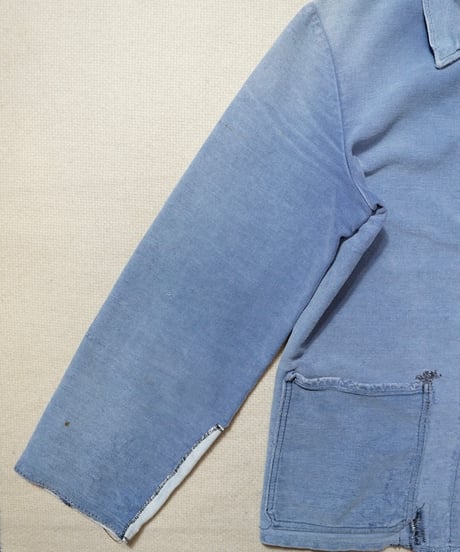 1960s German blue elephantskin work jacket