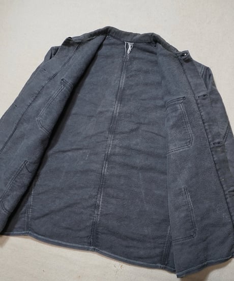 1960s German black elephantskin work jacket