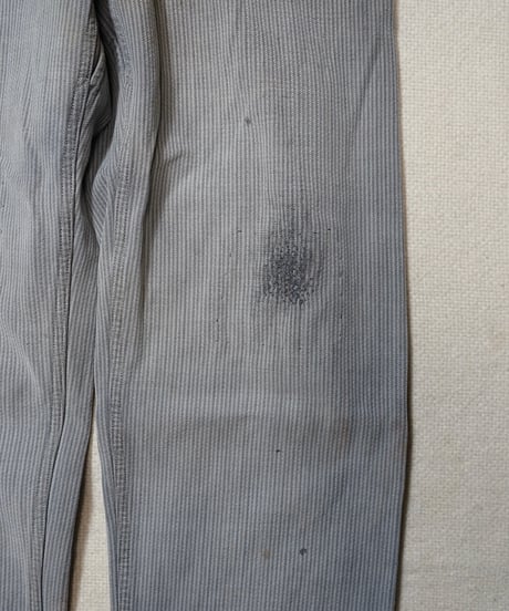 1950s French cotton stripe work pants
