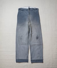 1950s French cotton stripe work pants