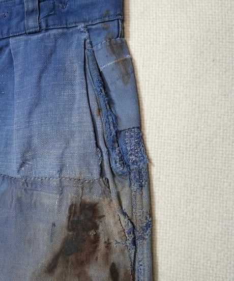 1950s French cotton twill work pants