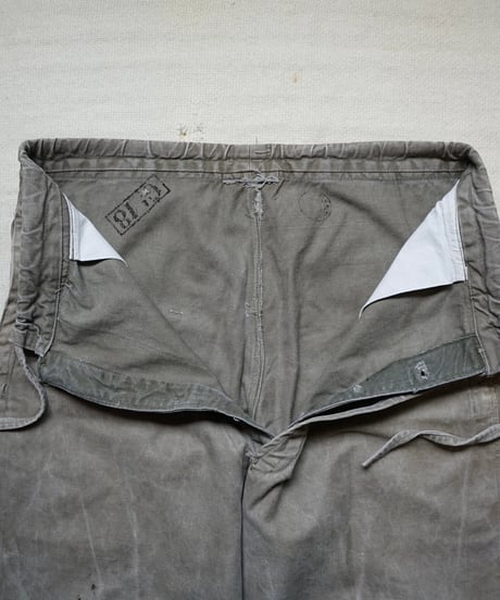 1930~40s French army cotton bourgeron pants